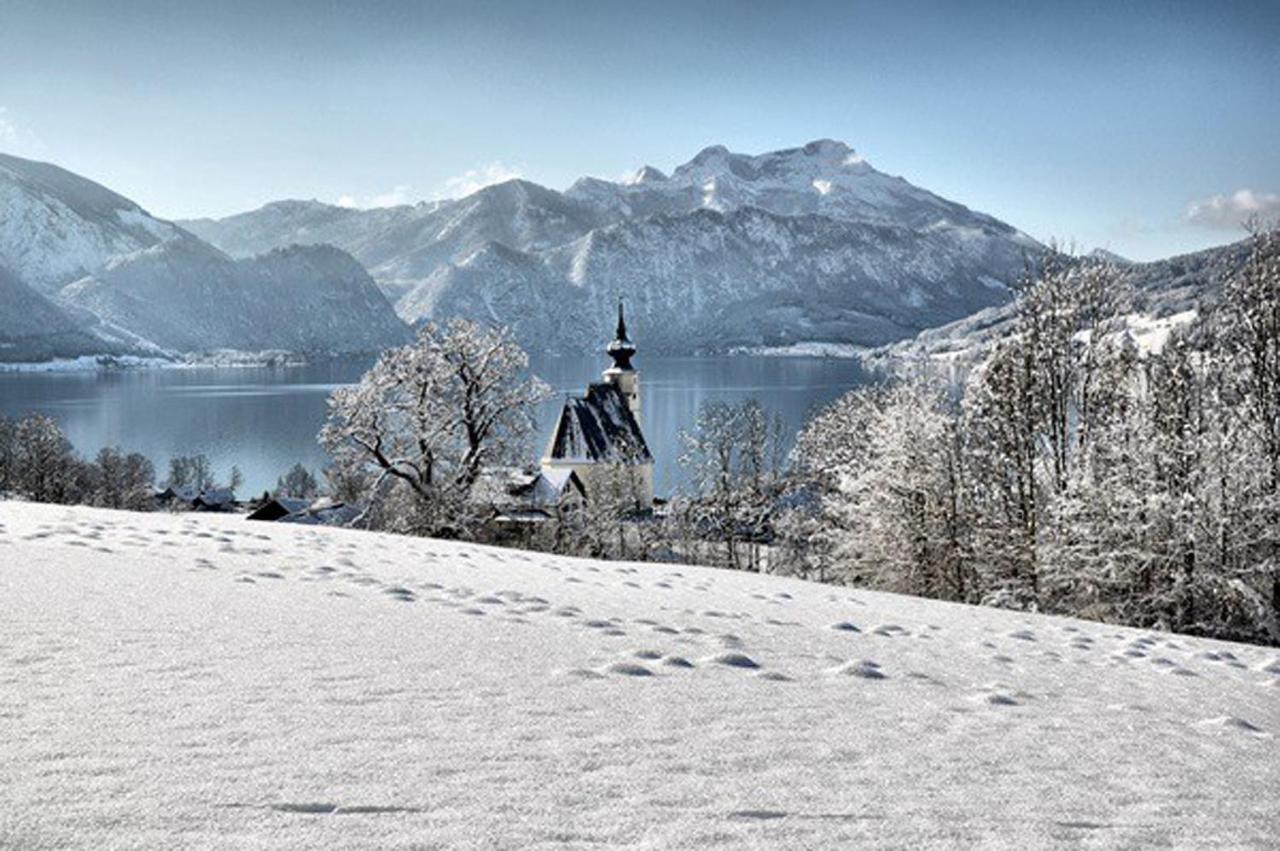 Fewo Atterseeperle - 80M2 Mit See- Und Gebirgsblick Steinbach am Attersee Eksteriør bilde