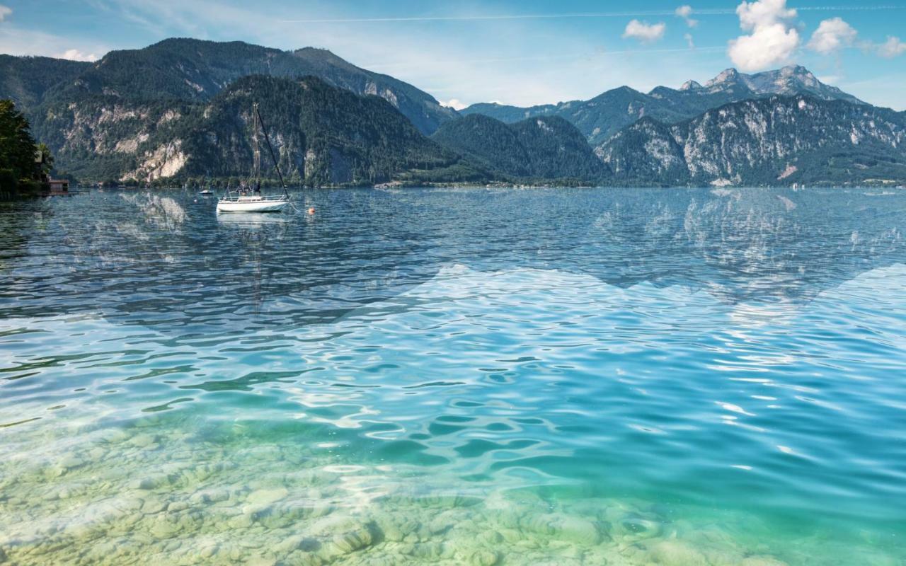 Fewo Atterseeperle - 80M2 Mit See- Und Gebirgsblick Steinbach am Attersee Eksteriør bilde